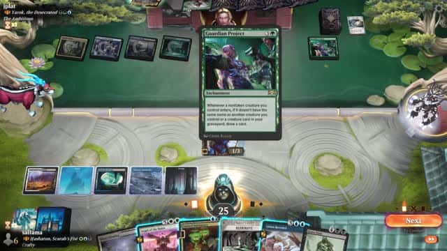 Watch MTG Arena Video Replay - Hashaton, Scarab's Fist by saitama VS Yarok, the Desecrated by jplat - Historic Brawl