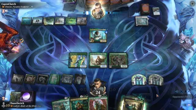 Watch MTG Arena Video Replay - Lathril, Blade of the Elves by ChaseDerick VS Zimone, Paradox Sculptor by CaptnClutch - MWM Brawl Builder