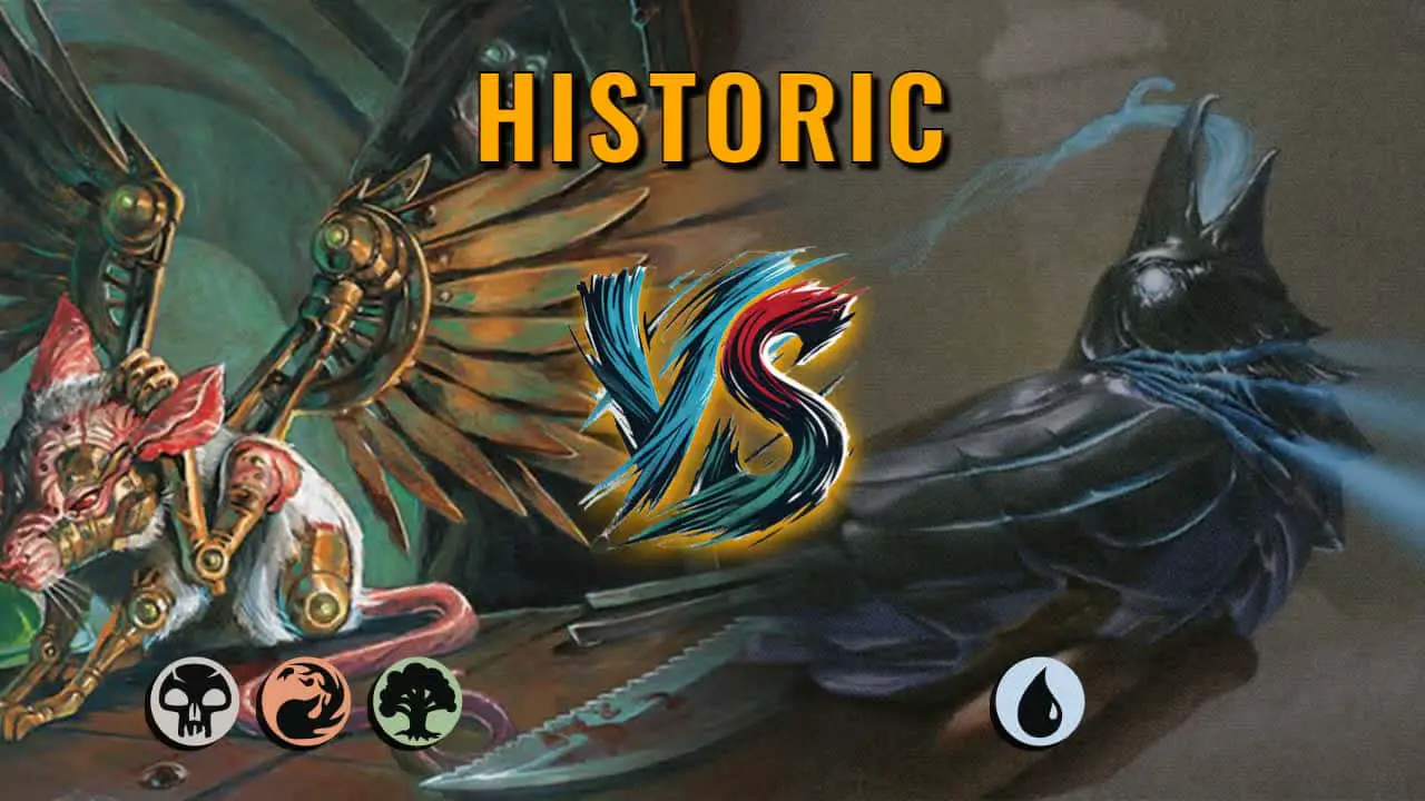 Watch MTG Arena Historic Video - Jund Midrange by saitama VS Mono Blue Midrange by yukka@t.i - 17709b