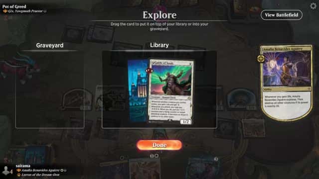 Watch MTG Arena Video Replay - Amalia Benavides Aguirre by saitama VS Gix, Yawgmoth Praetor by Pot of Greed - Historic Brawl