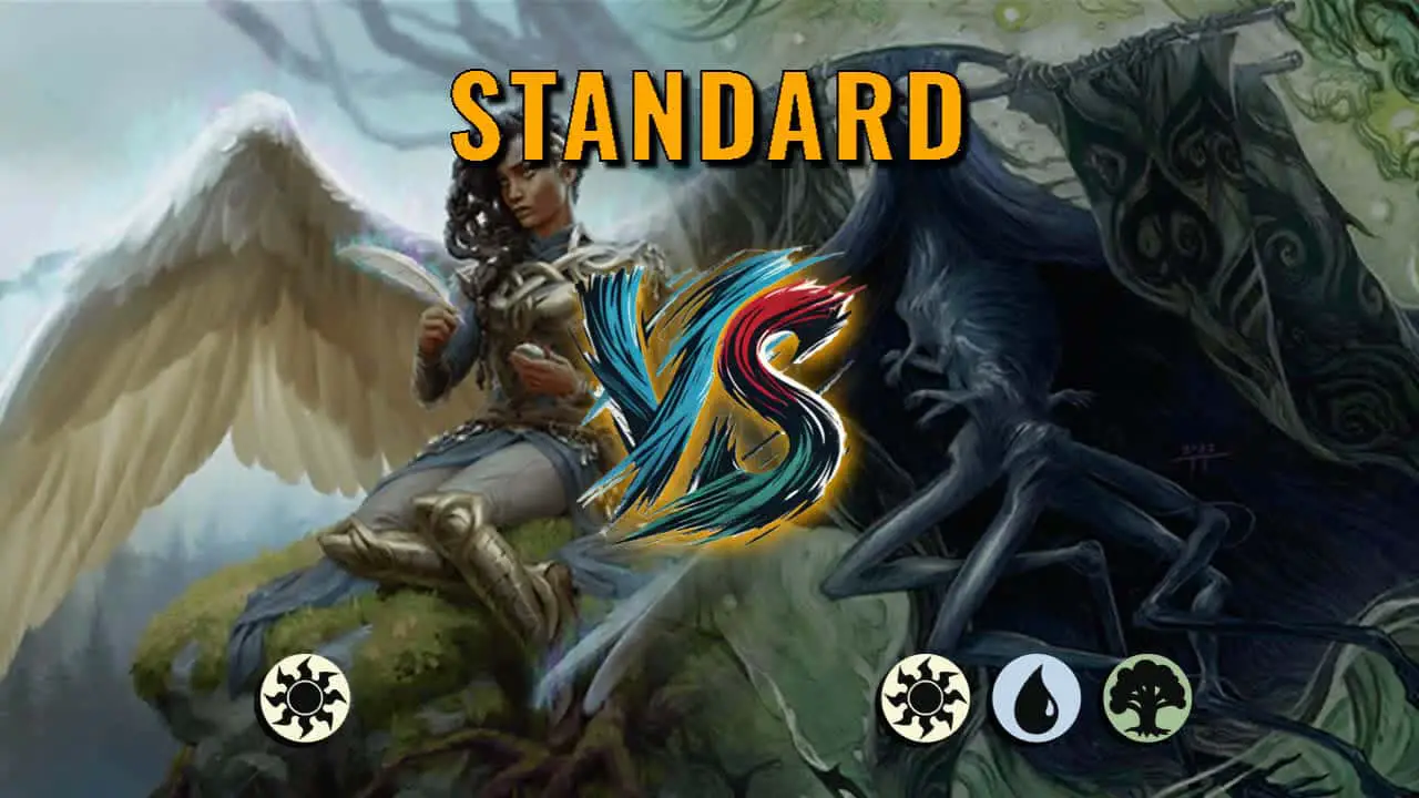 Watch MTG Arena Standard Video - Mono White Midrange by ToneLoc1899 VS Bant Midrange by pisiiki - 421169