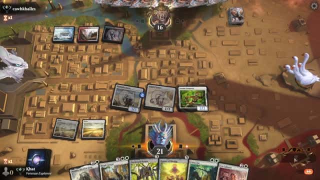 Watch MTG Arena Video Replay - Mono White Aggro by Khat VS Jeskai Control by cawhkballes - Explorer Ranked