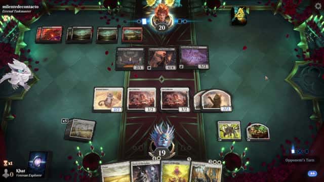 Watch MTG Arena Video Replay - Mono White Aggro by Khat VS Rakdos Midrange by milentedecontacto - Explorer Play