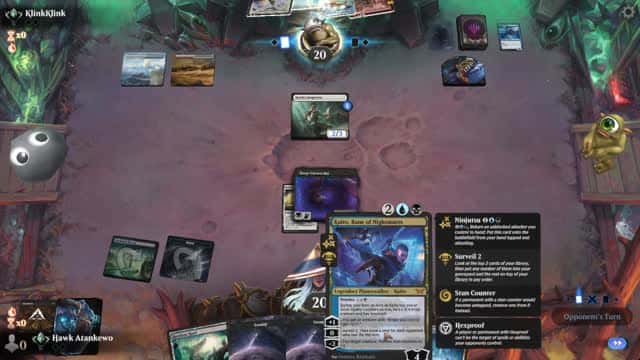 Watch MTG Arena Video Replay - Dimir Midrange by Hawk Atankewo VS Jeskai Aggro by KlinkKlink - Standard Traditional Ranked