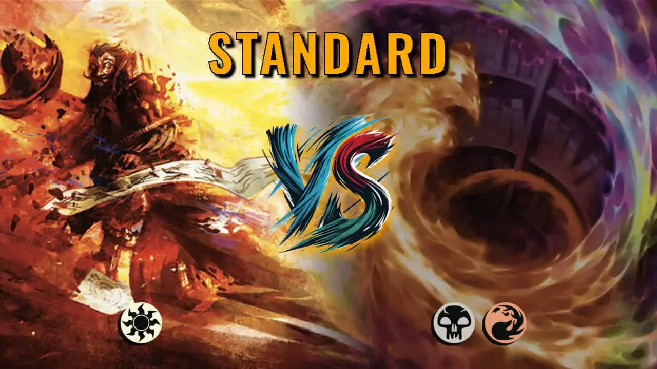 Watch MTG Arena Standard Video - Mono White Midrange by ToneLoc1899 VS Rakdos Midrange by RobtheRich - 6fe99a