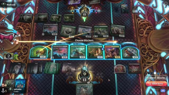 Watch MTG Arena Video Replay - Jund Midrange by saitama VS Golgari Midrange by Madcatii - Premier Draft Ranked