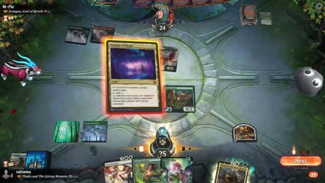 Watch MTG Arena Video Replay - Thalia and The Gitrog Monster by saitama VS Xenagos, God of Revels by M-Pie - Historic Brawl