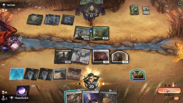 Watch MTG Arena Video Replay - Esper Midrange by ChaseDerick VS Simic Midrange by SirTobi - Premier Draft Ranked