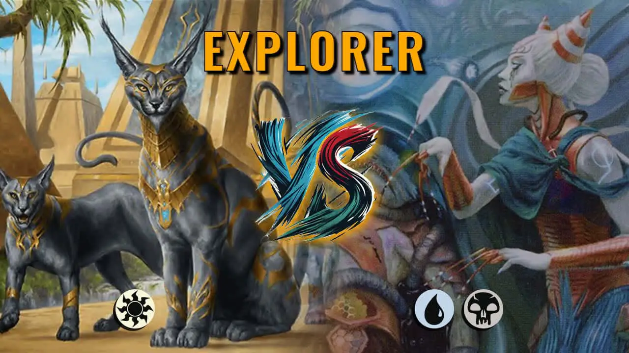 Watch MTG Arena Explorer Video - Mono White Aggro by Khat VS Dimir Control by tartigon - ca55e1