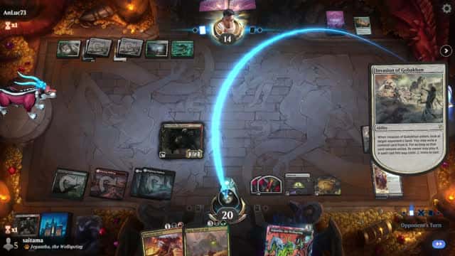 Watch MTG Arena Video Replay - Jund Midrange by saitama VS Selesnya Aggro by AnLuc73 - MWM Explorer