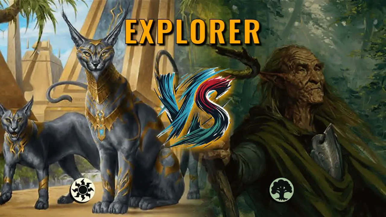 Watch MTG Arena Explorer Video - Mono White Aggro by Khat VS Mono Green Aggro by Edward - f8f862