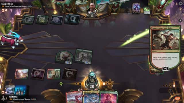 Watch MTG Arena Video Replay - Slimefoot and Squee by saitama VS Imoti, Celebrant of Bounty by MagicMike - Historic Brawl