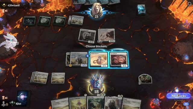 Watch MTG Arena Video Replay - Mono White Aggro by Khat VS Selesnya Midrange by 420wizard - Explorer Ranked