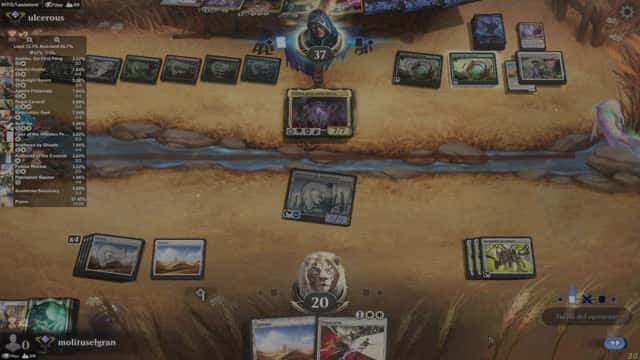 Watch MTG Arena Video Replay - Mono White Aggro by molituselgran VS 5 Color Midrange by ulcerous - Standard Ranked