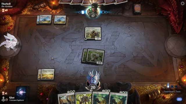 Watch MTG Arena Video Replay - Mono White Aggro by Khat VS Mono White Midrange by Tharkell - Explorer Play