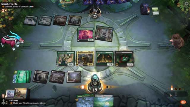 Watch MTG Arena Video Replay - Thalia and The Gitrog Monster by saitama VS Omnath, Locus of the Roil by klossbernardo - Historic Brawl