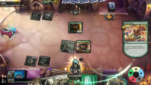 Watch MTG Arena Video Replay - Thalia and The Gitrog Monster by saitama VS Yarok, the Desecrated by mako - Historic Brawl