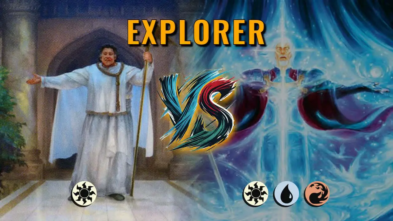 Watch MTG Arena Explorer Video - Mono White Aggro by Khat VS Jeskai Control by sala - a5b814