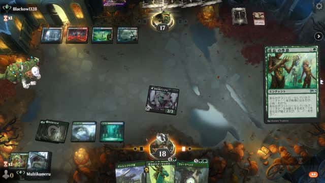 Watch MTG Arena Video Replay - Simic Midrange by Multikuneru VS Grixis Midrange by Blackowl328 - Explorer Ranked