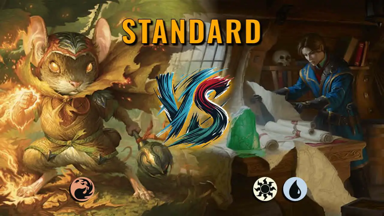 Watch MTG Arena Standard Video - Mono Red Aggro by CunicoliGoblin VS Azorius Midrange by The Green One - 23f8fb