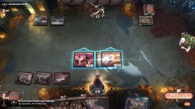 Watch MTG Arena Video Replay - Mono Red Aggro by MTGADailyChallengeOfficial VS Izzet Midrange by mehnameiskai - Explorer Traditional Ranked