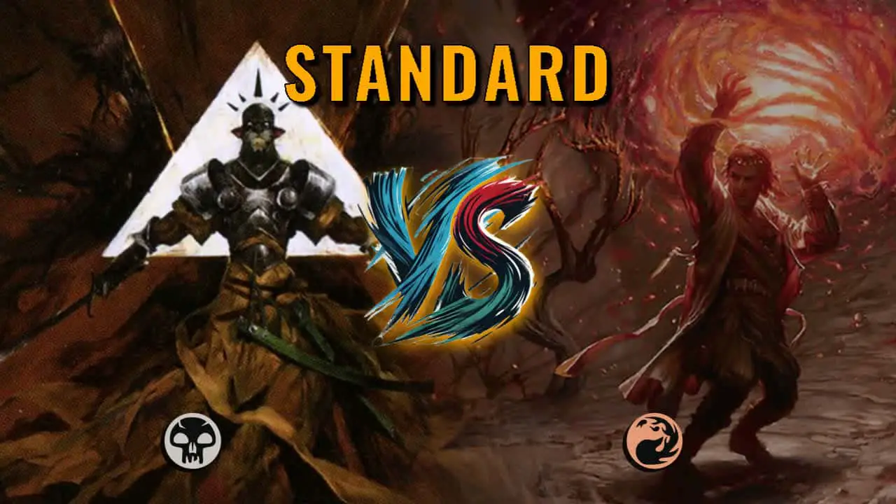 Watch MTG Arena Standard Video - Mono Black Midrange by ToneLoc1899 VS Mono Red Midrange by Austria100 - 6623e7