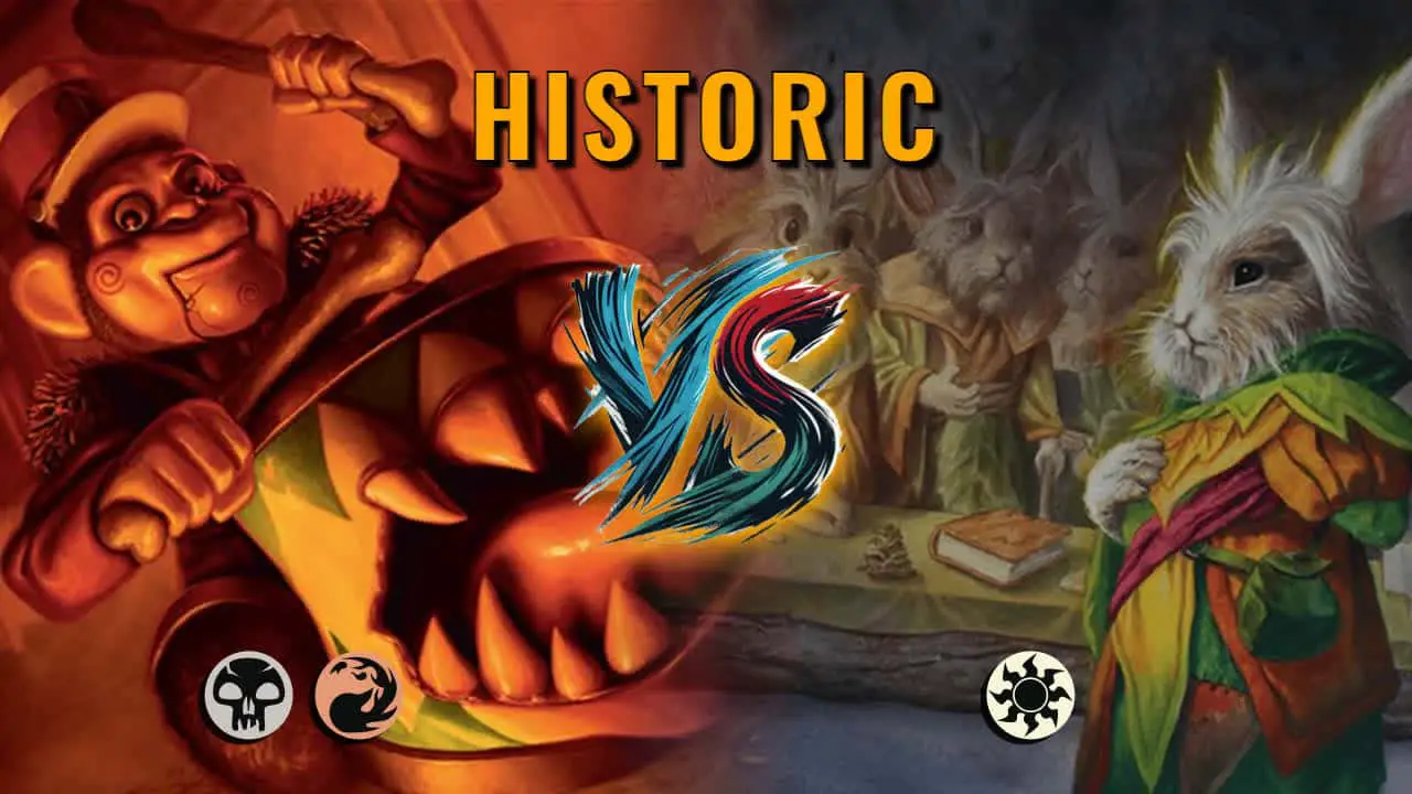 Watch MTG Arena Historic Video - Rakdos Midrange by saitama VS Mono White Aggro by Ariel - 5230e8