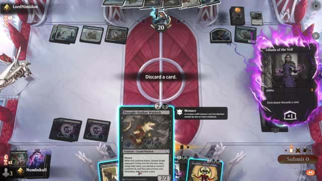 Watch MTG Arena Video Replay - Mono Black Midrange by Numbskull VS Azorius Aggro by LordNimidon - Standard Traditional Ranked
