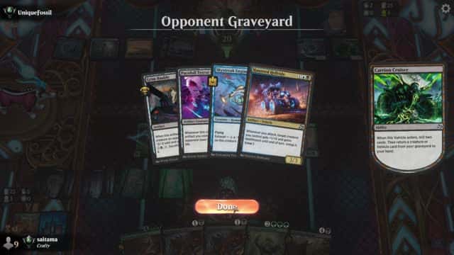 Watch MTG Arena Video Replay - Golgari Aggro by saitama VS Esper Midrange by UniqueFossil - Premier Draft Ranked