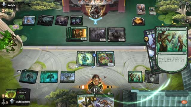 Watch MTG Arena Video Replay - Mono Green Midrange by Multikuneru VS Golgari Midrange by Andylr - Explorer Ranked