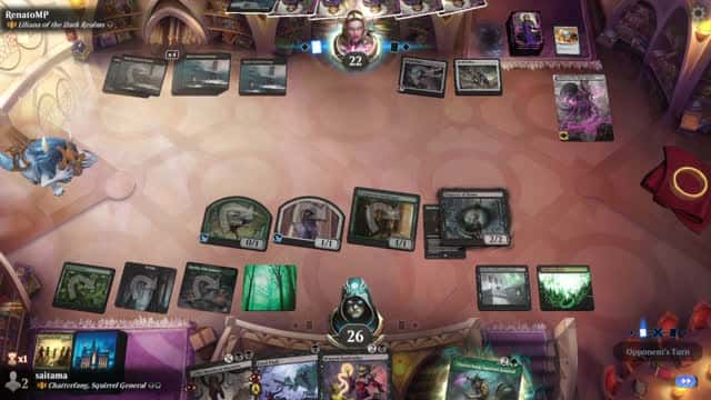 Watch MTG Arena Video Replay - Chatterfang, Squirrel General by saitama VS Liliana of the Dark Realms by RenatoMP - Historic Brawl