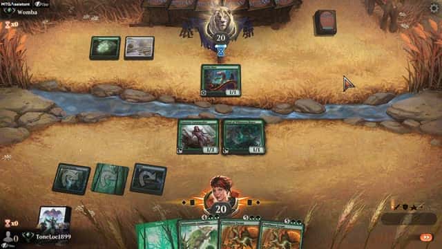 Watch MTG Arena Video Replay - Simic Midrange by ToneLoc1899 VS Selesnya Aggro by Womba - Standard Ranked