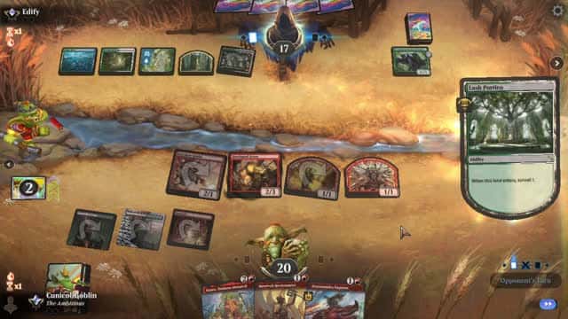 Watch MTG Arena Video Replay - Gruul Aggro by CunicoliGoblin VS WUBG Midrange by Edify - Standard Traditional Ranked