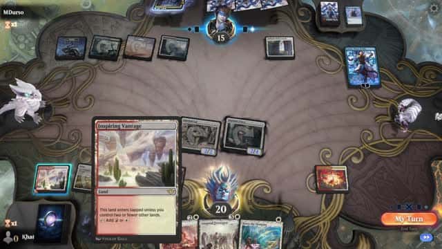 Watch MTG Arena Video Replay - Boros Midrange by Khat VS Esper Control by MDurso - Explorer Play