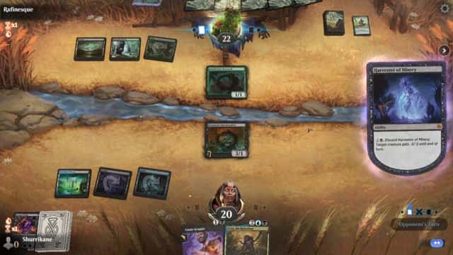 Watch MTG Arena Video Replay - Dimir Aggro by Shurrikane VS Golgari Midrange by Rafinesque - Traditional Standard Play