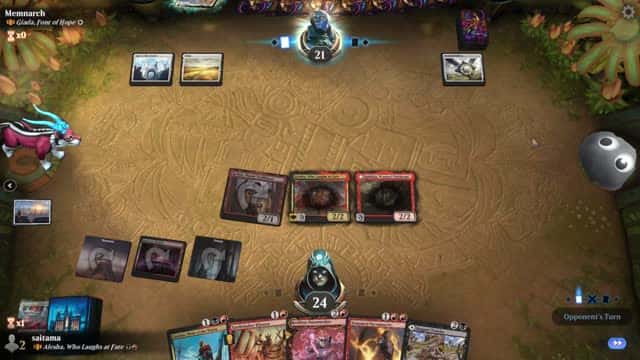 Watch MTG Arena Video Replay - Alesha, Who Laughs at Fate by saitama VS Giada, Font of Hope by Memnarch - MWM Brawl Builder