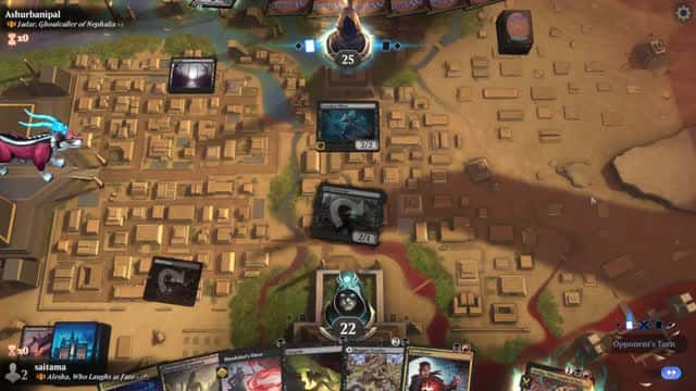 Watch MTG Arena Video Replay - Alesha, Who Laughs at Fate by saitama VS Jadar, Ghoulcaller of Nephalia by Ashurbanipal - Historic Brawl