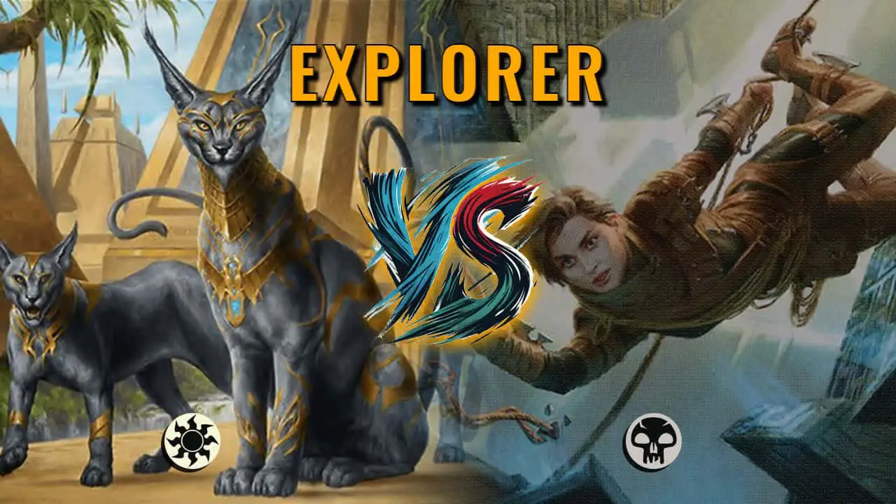 Watch MTG Arena Explorer Video - Mono White Aggro by Khat VS Mono Black Aggro by Ruckous - 7f8f6c