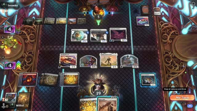 Watch MTG Arena Video Replay - Boros Aggro by Miffed VS Mardu Midrange by Swonder - Premier Draft Ranked