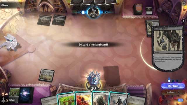 Watch MTG Arena Video Replay - Mono White Aggro by Khat VS Mono Black Control by Giano - Explorer Event