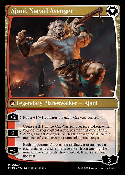 Magic the Gathering Card - Ajani, Nacatl Pariah // Ajani, Nacatl Avenger - MTG Circle