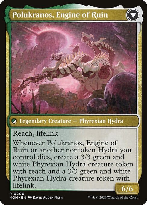 Magic the Gathering Card - Polukranos Reborn // Polukranos, Engine of Ruin - MTG Circle