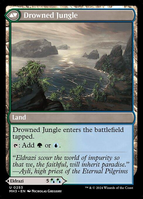 Magic the Gathering Card - Drowned Jungle - MTG Circle