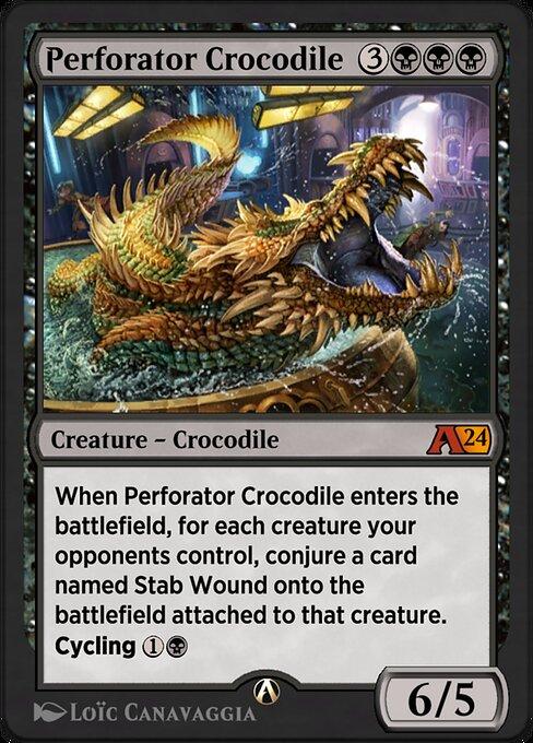 Magic the Gathering Card - Perforator Crocodile - MTG Circle