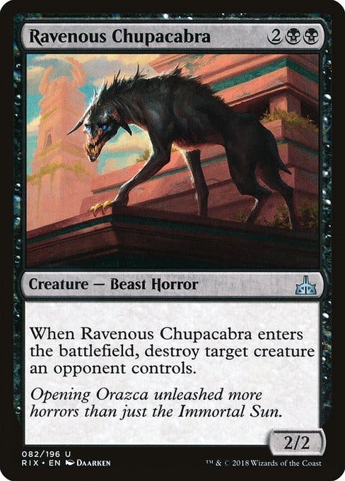 Magic the Gathering Card - Ravenous Chupacabra - MTG Circle