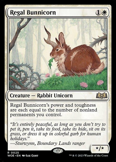 Magic the Gathering Card - Regal Bunnicorn - MTG Circle