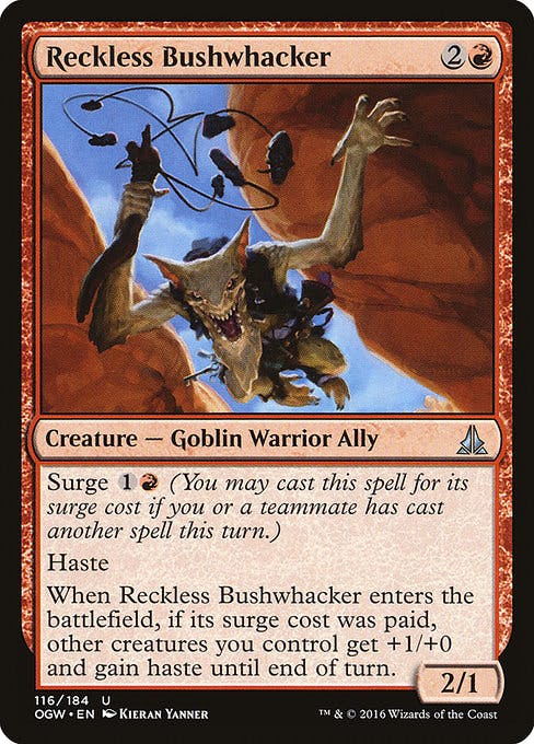 Magic the Gathering Card - Reckless Bushwhacker - MTG Circle