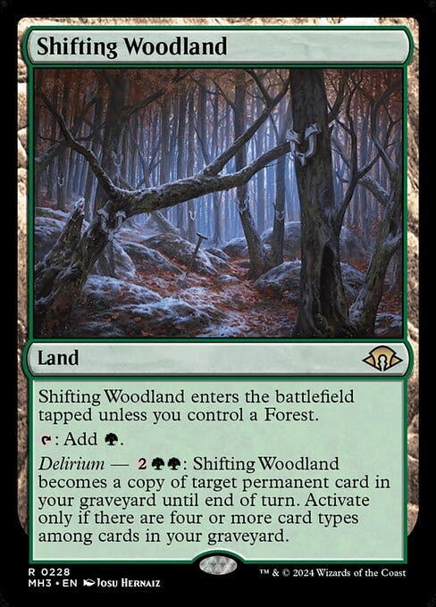 Magic the Gathering Card - Shifting Woodland - MTG Circle