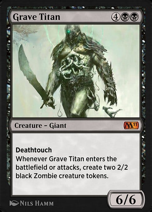 Magic the Gathering Card - Grave Titan - MTG Circle