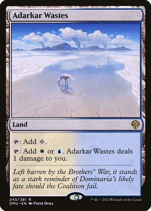 Magic the Gathering Card - Adarkar Wastes - MTG Circle